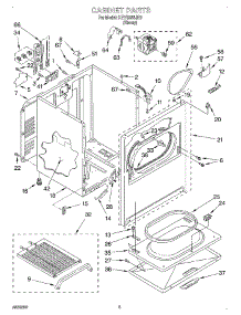02 - Section parts for Kitchenaid Dryer KEYS855JE0 from AppliancePartsPros.com