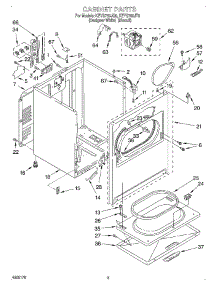 02 - Section parts for Kitchenaid Dryer KEYS750JT0 from AppliancePartsPros.com