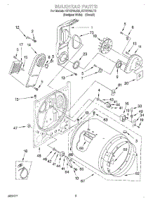 03 - Section parts for Kitchenaid Dryer KEYS700JT0 from AppliancePartsPros.com