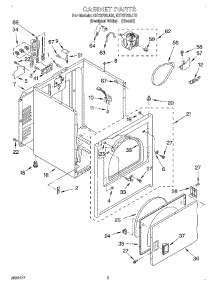 02 - Section parts for Kitchenaid Dryer KEYS700JQ0 from AppliancePartsPros.com