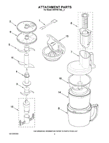 02 - Attachment Parts parts for Whirlpool Food Processor 5KFPM776BNK0 from AppliancePartsPros.com
