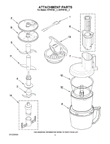 02 - Attachment Parts parts for Kitchenaid Food Processor KFPW760OB3 from AppliancePartsPros.com
