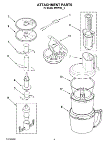 02 - Attachment Parts parts for Kitchenaid Food Processor KFPW760CWH2 from AppliancePartsPros.com