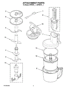 02 - Attachment Parts parts for Whirlpool Food Processor 4KFPM770NK1 from AppliancePartsPros.com