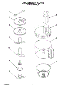 02 - Attachment Parts parts for Kitchenaid Food Processor KFP750PK2 from AppliancePartsPros.com