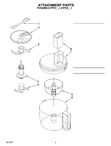 02 - Attachment Parts parts for Whirlpool Food Processor 4KFP720WH2 from AppliancePartsPros.com