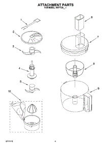 02 - Attachment Parts parts for Whirlpool Food Processor 4KFP730WH1 from AppliancePartsPros.com