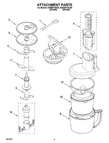 02 - Attachment Parts parts for Kitchenaid Food Processor KFPM770CR0 from AppliancePartsPros.com