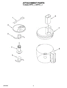 02 - Attachment Parts parts for Kitchenaid Food Processor KFP710WH2 from AppliancePartsPros.com