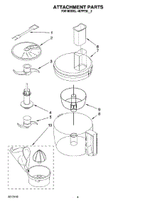 02 - Attachment Parts parts for Whirlpool Food Processor 4KFP730WH2 from AppliancePartsPros.com
