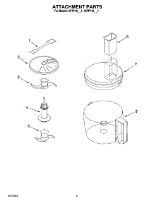 02 - Attachment Parts parts for Whirlpool Food Processor 4KFP710WH1 from AppliancePartsPros.com
