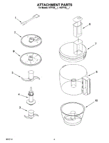 02 - Attachment Parts parts for Whirlpool Food Processor 4KFP750BU1 from AppliancePartsPros.com