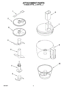02 - Attachment Parts parts for Whirlpool Food Processor 4KFP740CR0 from AppliancePartsPros.com