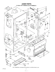 03 - Liner , Lit / Optional parts for Kitchenaid Freezer KLFF15MSWHY0 from AppliancePartsPros.com