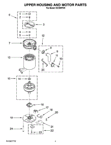 02 - Upper Housing And Motor Parts parts for Kitchenaid Disposer KCDI075V0 from AppliancePartsPros.com