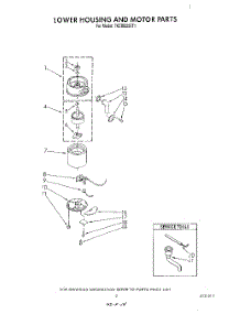 02 - Section parts for Whirlpool Disposer 7KCDB250T1 from AppliancePartsPros.com