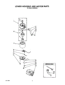 02 - Section parts for Kitchenaid Disposer KCDB250S1 from AppliancePartsPros.com