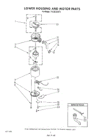 02 - Section parts for Whirlpool Disposer 7KCDC250T0 from AppliancePartsPros.com