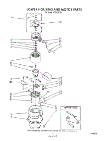 02 - Section parts for Kitchenaid Disposer KCDS250S1 from AppliancePartsPros.com