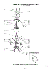 02 - Section parts for Kitchenaid Disposer KCDI250S0 from AppliancePartsPros.com
