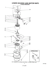 02 - Section parts for Whirlpool Disposer 4KBDS250S0 from AppliancePartsPros.com
