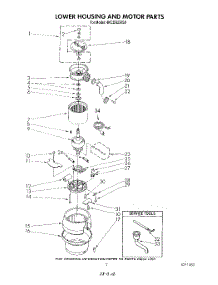 02 - Section parts for Whirlpool Disposer 4KCDS250S0 from AppliancePartsPros.com