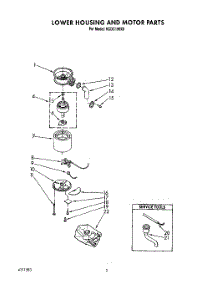 02 - Section parts for Kitchenaid Disposer KCDC150X0 from AppliancePartsPros.com