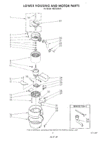 02 - Section parts for Kitchenaid Disposer KBDS250V0 from AppliancePartsPros.com