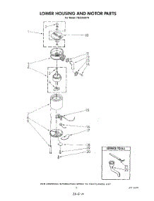 02 - Section parts for Whirlpool Disposer 7KCD250T0 from AppliancePartsPros.com