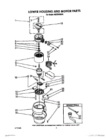 02 - Section parts for Whirlpool Disposer 6KCDS250V0 from AppliancePartsPros.com