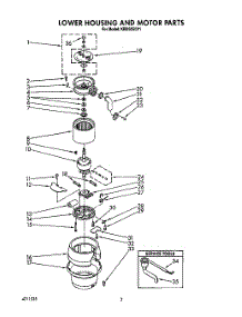 02 - Section parts for Kitchenaid Disposer KBDS250V1 from AppliancePartsPros.com