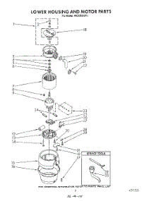 02 - Section parts for Whirlpool Disposer 4KCDS250T1 from AppliancePartsPros.com
