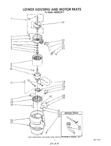 02 - Section parts for Whirlpool Disposer 4KBDS250T1 from AppliancePartsPros.com