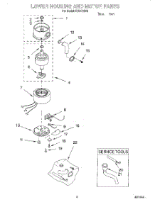 02 - Section parts for Kitchenaid Disposer KCDC150G from AppliancePartsPros.com