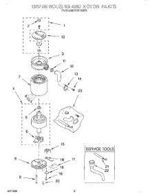 02 - Section parts for Kitchenaid Disposer KCDI250X3 from AppliancePartsPros.com