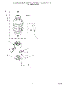 02 - Section parts for Kitchenaid Disposer KCDC150G1 from AppliancePartsPros.com