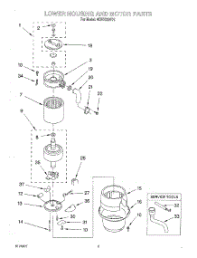 02 - Section parts for Whirlpool Disposer 4KBDS250T4 from AppliancePartsPros.com
