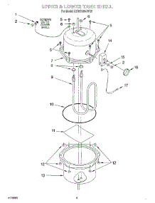 03 - Upper And Lower Tank Shell parts for Kitchenaid Hot Water Dispenser KHWS160JAL0 from AppliancePartsPros.com