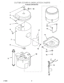 02 - Outer Cover & Insulation, Literature parts for Kitchenaid Hot Water Dispenser KHWS160JCR0 from AppliancePartsPros.com