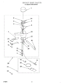 04 - Spout Unit parts for Kitchenaid Hot Water Dispenser KHWS160VCR7 from AppliancePartsPros.com