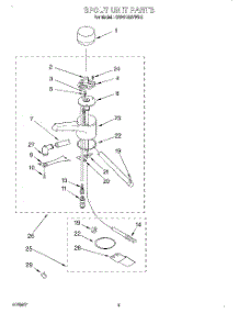 04 - Spout Unit parts for Kitchenaid Hot Water Dispenser KHWS160VWH5 from AppliancePartsPros.com