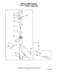 03 - Spout Unit Parts parts for Kitchenaid Hot Water Dispenser KHWC260VSS0 from AppliancePartsPros.com
