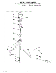 03 - Spout Unit Parts parts for Kitchenaid Hot Water Dispenser KHWL160PWH1 from AppliancePartsPros.com