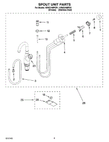03 - Spout Unit Parts parts for Kitchenaid Hot Water Dispenser KHWG160PCR1 from AppliancePartsPros.com