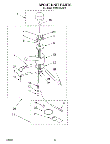 04 - Spout Unit parts for Kitchenaid Hot Water Dispenser KHWS160JWH1 from AppliancePartsPros.com