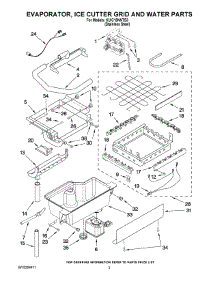 02 - Evaporator, Ice Cutter Grid And Water Parts parts for Kitchenaid Ice Machine KUIC18NNTS3 from AppliancePartsPros.com