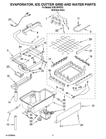 02 - Evaporator, Ice Cutter Grid And Water Parts parts for Kitchenaid Ice Machine KUIC18PNTS2 from AppliancePartsPros.com