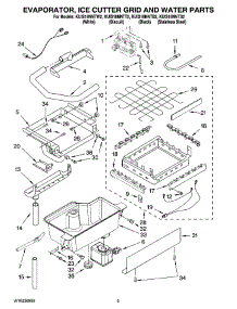 02 - Evaporator, Ice Cutter Grid And Water Parts parts for Kitchenaid Ice Machine KUIS18NNTB2 from AppliancePartsPros.com