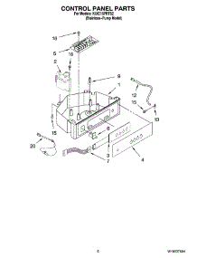 04 - Control Panel Parts parts for Kitchenaid Ice Machine KUIC15PRTS2 from AppliancePartsPros.com