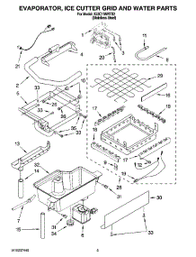 02 - Evaporator, Ice Cutter Grid And Water Parts parts for Kitchenaid Ice Machine KUIC15NRTS2 from AppliancePartsPros.com